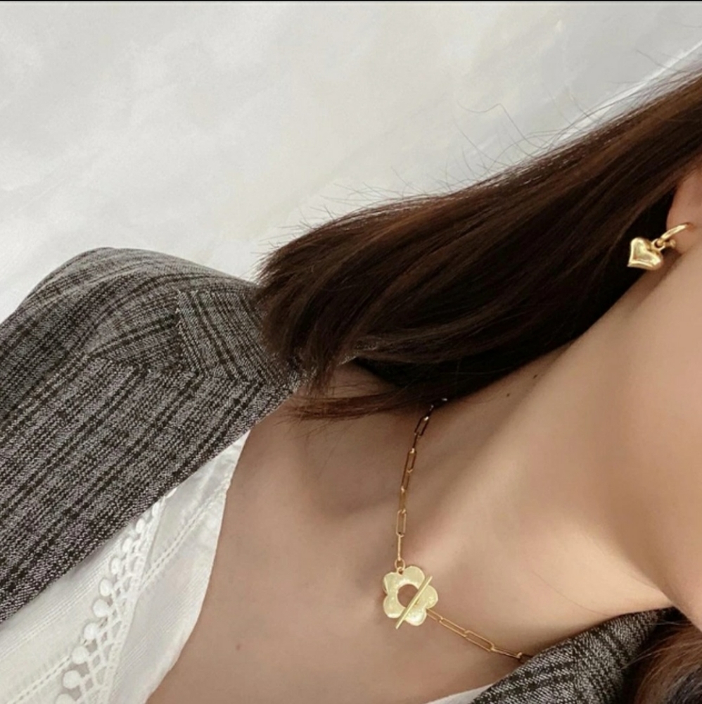 Flower chain necklace 925
